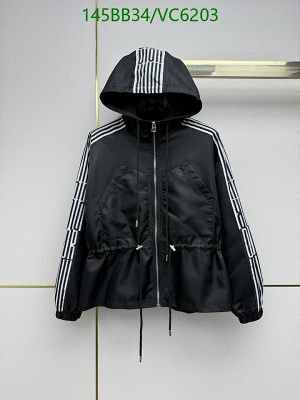 Dior Chic Black Polyester Fiber Zip-Up Hooded Jacket for Women - S-L Sizes