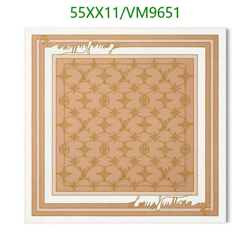 Louis Vuitton Mulberry Silk Square Scarf 90x90cm - Elegant Designer Accessory