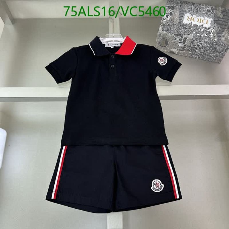 Moncler Kids' Polo Short Set - Comfortable Cotton Outfit for Young Ones