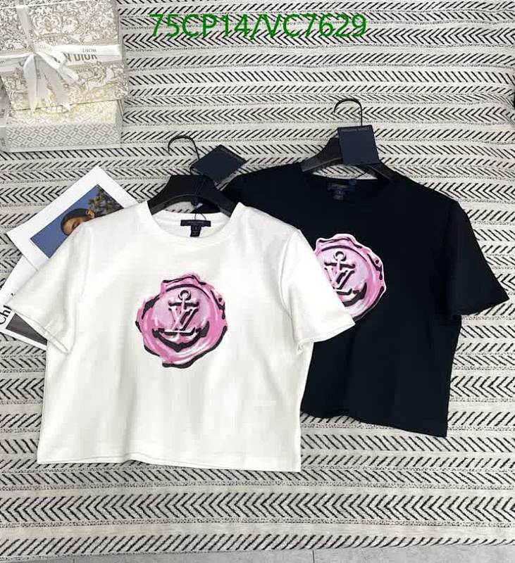 Louis Vuitton Anchor Seal T-Shirt - Premium Cotton Crew Neck Top for Women