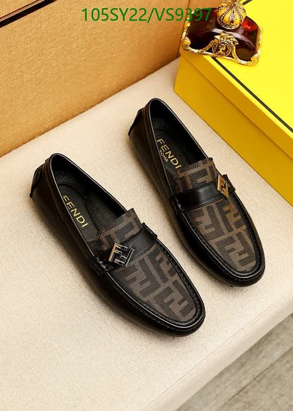 Fendi Men's Calf Leather Loafers - Classic FF Monogram Design