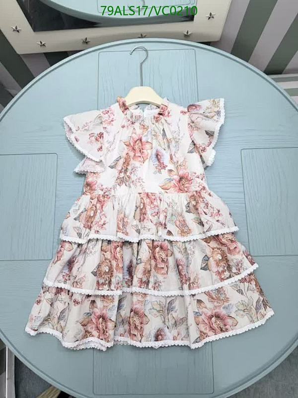 Zimmermann Kids Girls' Cotton Floral Tiered Ruffle Dress