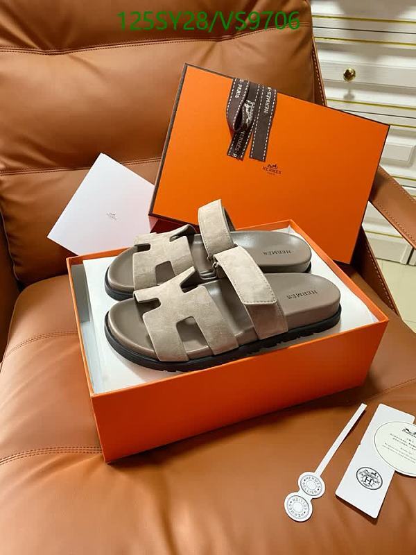 Hermes Women's Suede Leather H-Strap Flat Sandals - Comfortable & Stylish