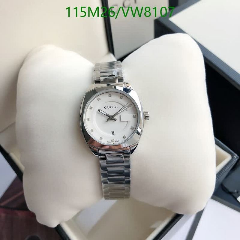Gucci Stainless Steel Quartz Watch with White Dial