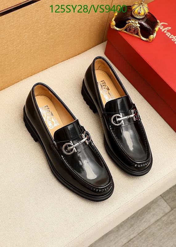 Salvatore Ferragamo Gancini Black Leather Loafers Men Shoes EU 38-46