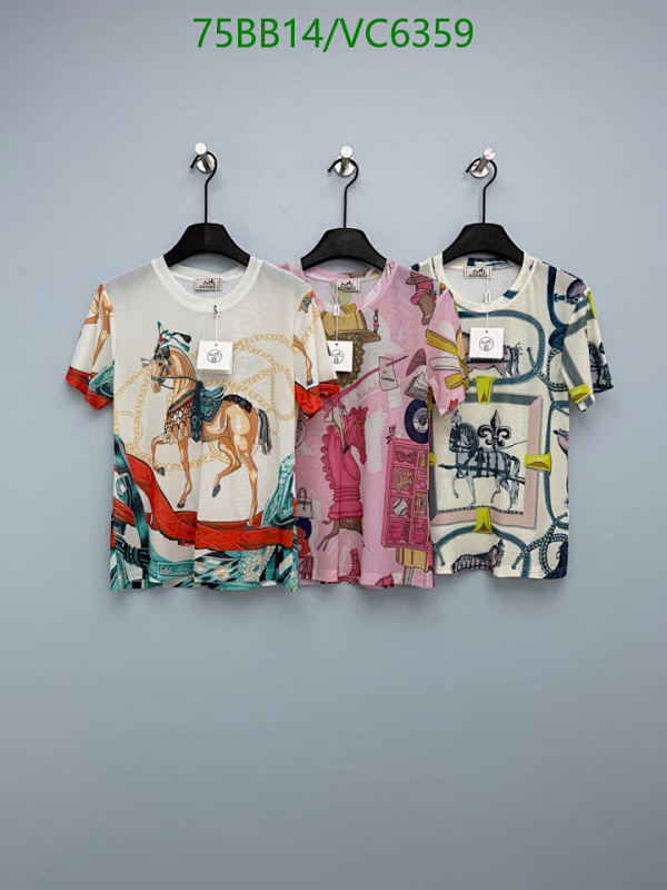 Hermes Short Sleeve Crew Neck T-Shirts for Women - Classic Horse Print Tops