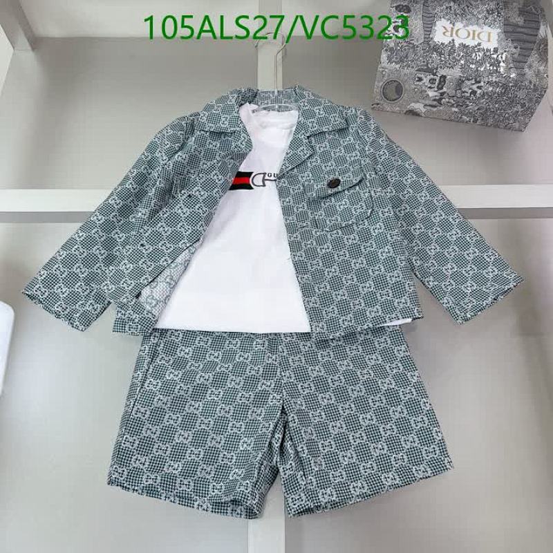 Gucci Kids' Stylish Cotton Jacket & Shorts Set with Logo Tee - VC5323