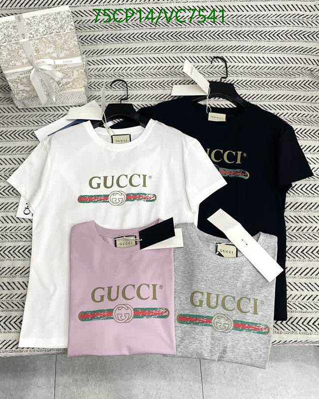 Gucci Cotton Logo Print T-Shirts for Men & Women - Classic Short Sleeve Casual Top