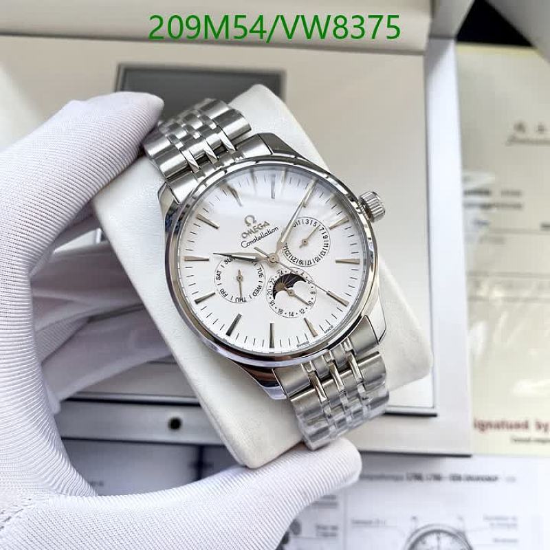 Omega Constellation Automatic Mechanical Watch - Stainless Steel with Moon Phase
