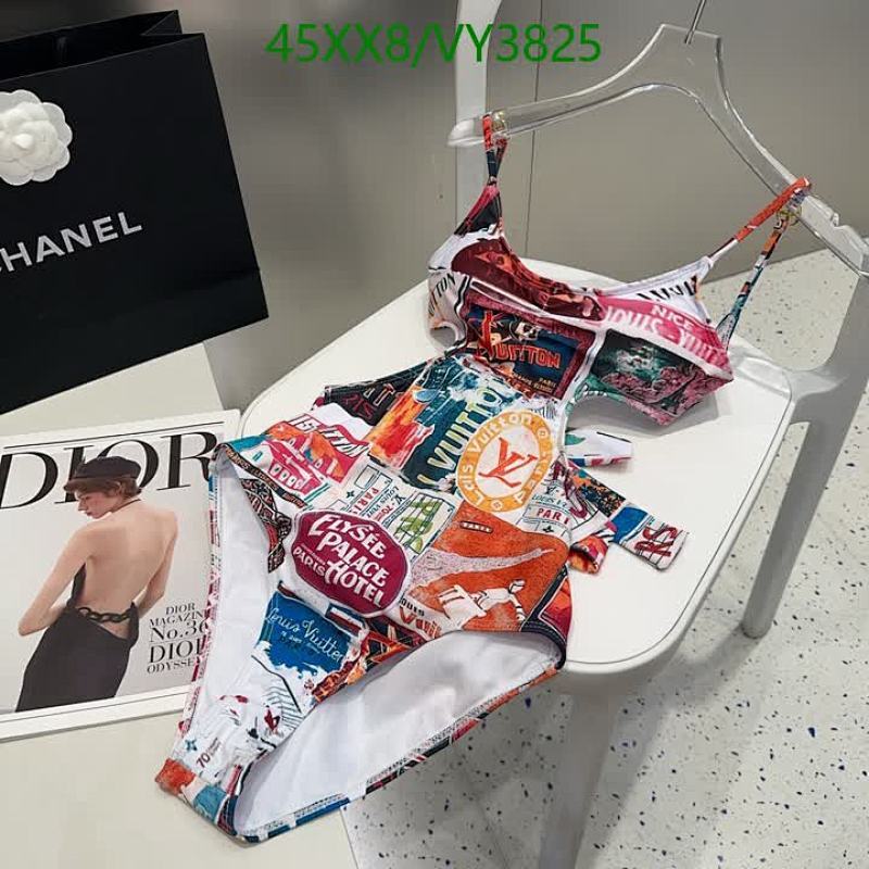 Louis Vuitton Monogram Print One-Piece Swimsuit - Stylish & Comfortable