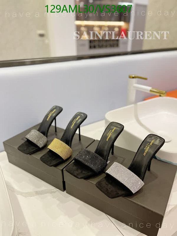 Saint Laurent Women's Opyum Crystal-Embellished Heeled Mules - 10CM Heel 6 Saint Laurent Women's Opyum Crystal-Embellished Heeled Mules - 10CM Heel