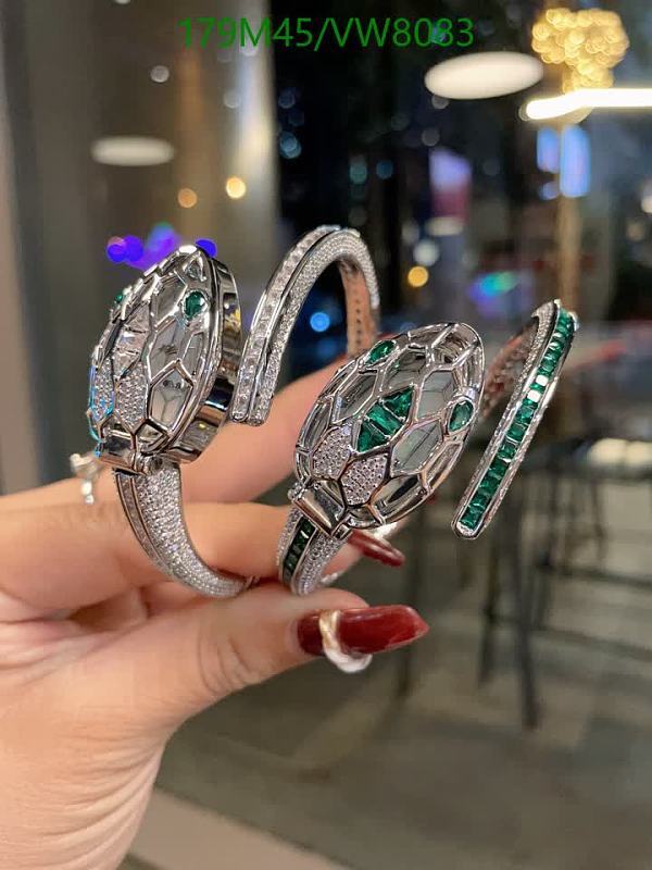 Bulgari Serpentine Diamond & Emerald Bracelet - 18K White Gold