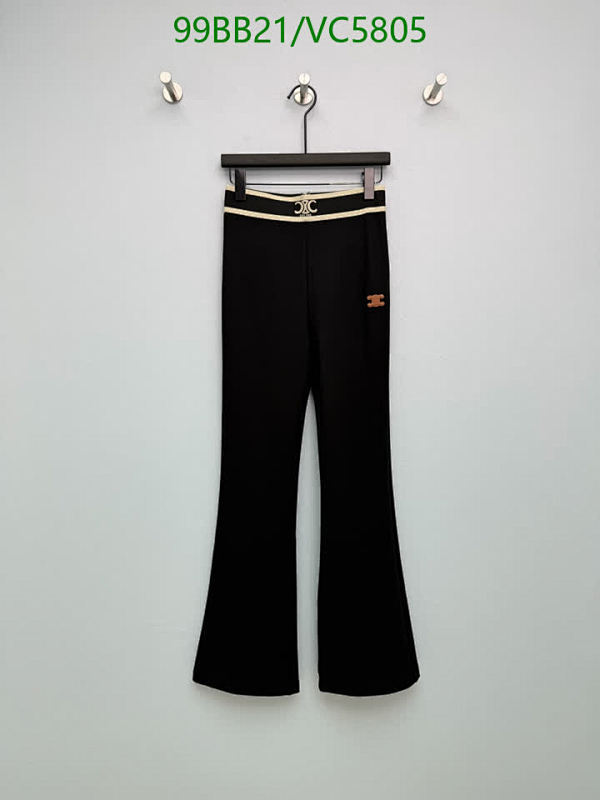 Celine Women's Knitted Flared Trousers - Stylish & Comfortable Black Pants