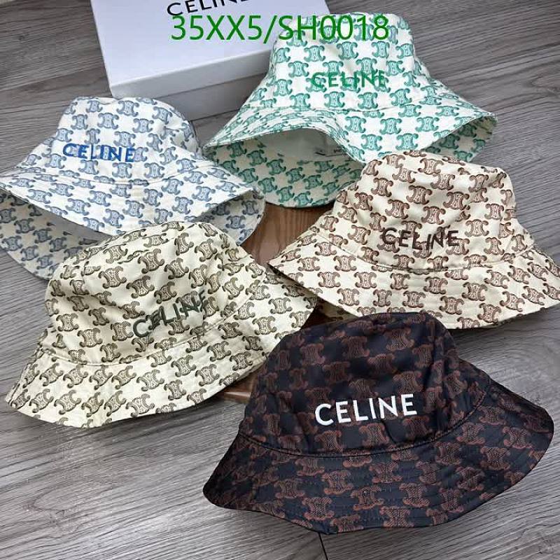 Celine Triomphe Monogram Bucket Hat - Reversible Cotton Blend Design