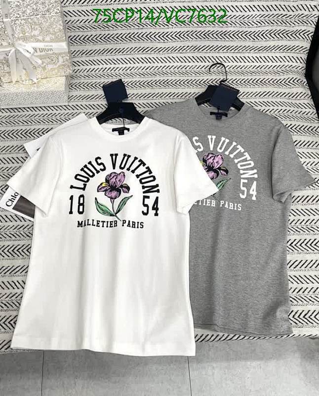 Louis Vuitton Unisex Cotton T-Shirt with Floral Print - Premium Quality Apparel