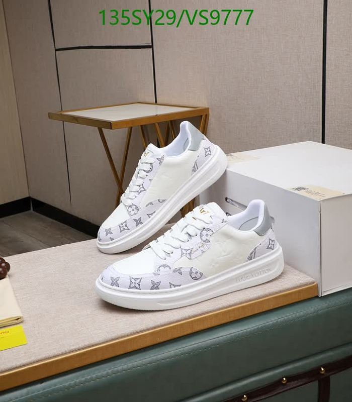 Louis Vuitton Men's White Monogram Cowhide Low-Top Sneakers