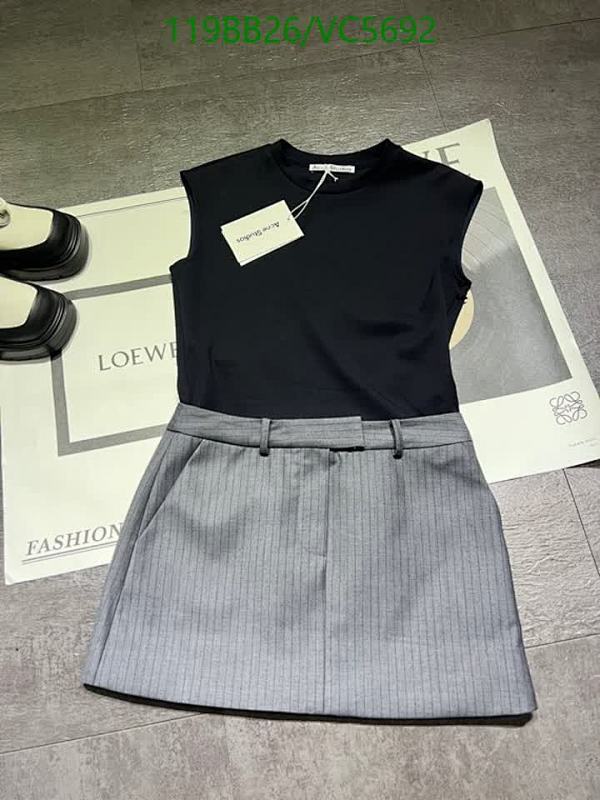 Acne Studios Women's Sleeveless Top & Pinstripe Mini Skirt Set