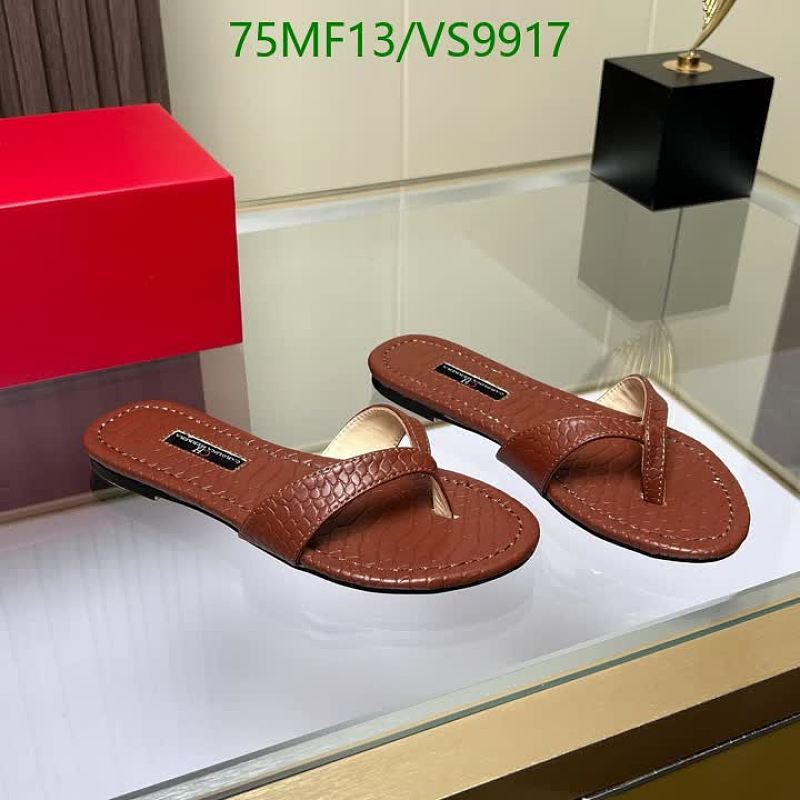 Carolina Herrera Women's Leather Thong Sandals - Comfortable & Stylish Flats