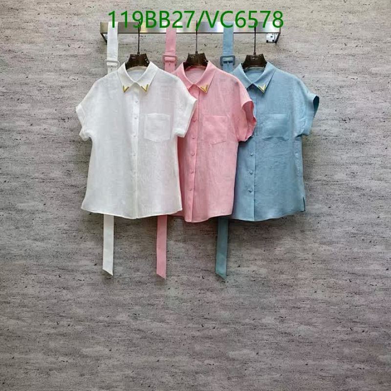 Louis Vuitton Women's Linen Short Sleeve Button-Down Shirt with V-Collar