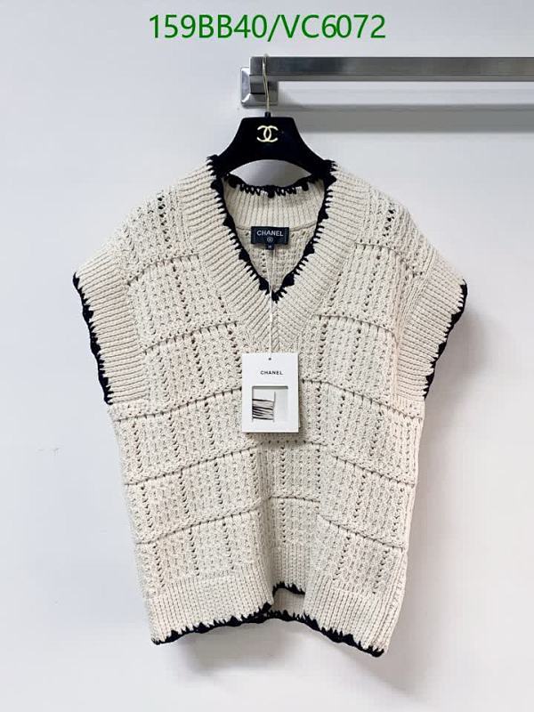Chanel Knitted Sleeveless Top - Elegant & Comfortable V-Neck Vest 2 Chanel Knitted Sleeveless Top - Elegant & Comfortable V-Neck Vest