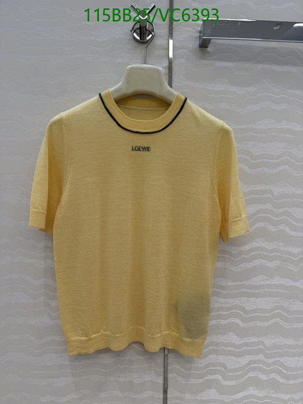 Loewe Women's Yellow Wool Short Sleeve T-Shirt - Comfortable & Stylish Top