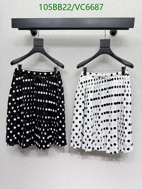 Miu Miu Polka Dot Pleated Skirt - Stylish High-Waist A-Line Mini Skirt