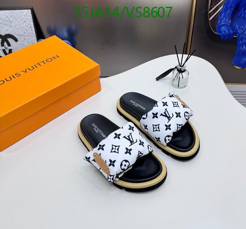 Louis Vuitton Men's Denim & Sheepskin Slides - EU 35-42