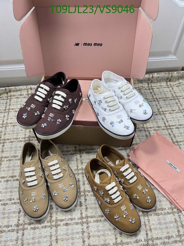 Miu Miu Women's Embellished Canvas Sneakers
