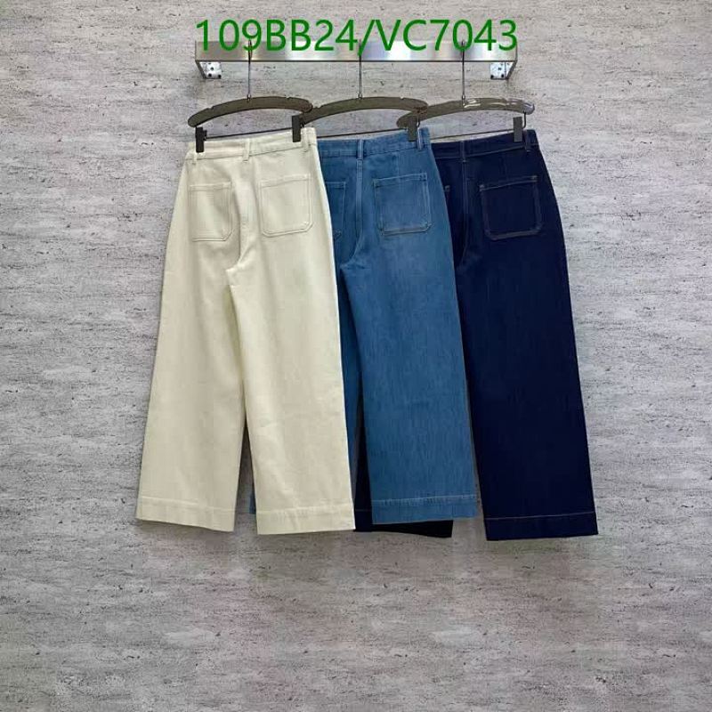 Chloé Women's Wide Leg Denim Pants - Comfortable High-Waisted Jeans