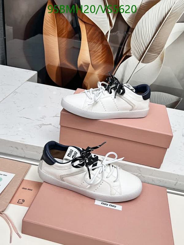 Miu Miu Women's Low-Top Cowhide Sneakers - Luxury Casual Footwear