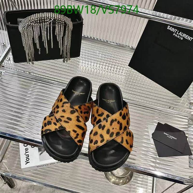 Saint Laurent Leopard Print Hair Calf Slides - Luxurious Women's Flat Sandals