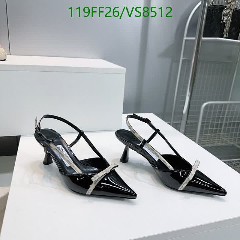 Jimmy Choo Women's Slingback Heels Patent Leather Black Pumps