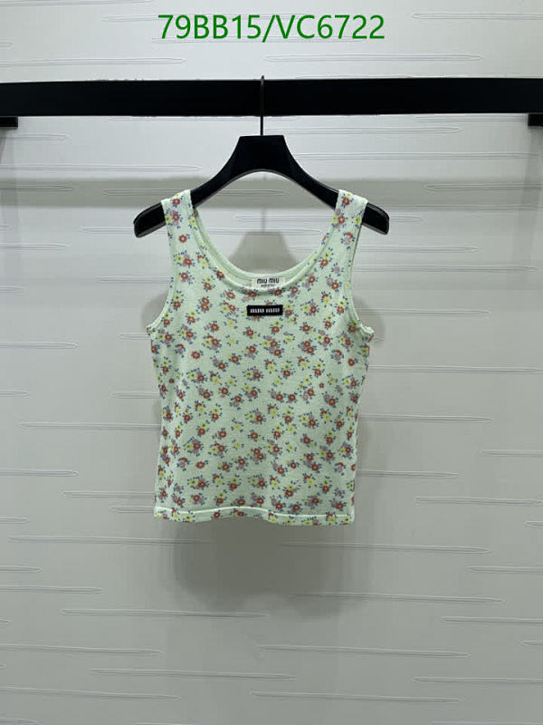 Miu Miu Floral Knitted Crop Top - Stylish & Comfortable Summer Tank