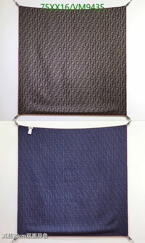 Fendi Reversible Silk Scarf 90x90cm