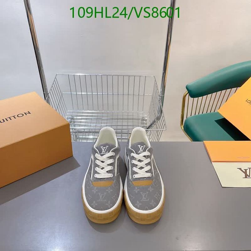 Louis Vuitton Men's Suede Low-Top Sneakers - Gray