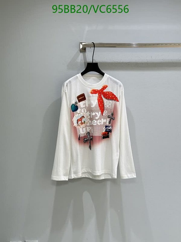 Louis Vuitton Unisex Cotton Long Sleeve T-Shirt with Unique Patchwork Design