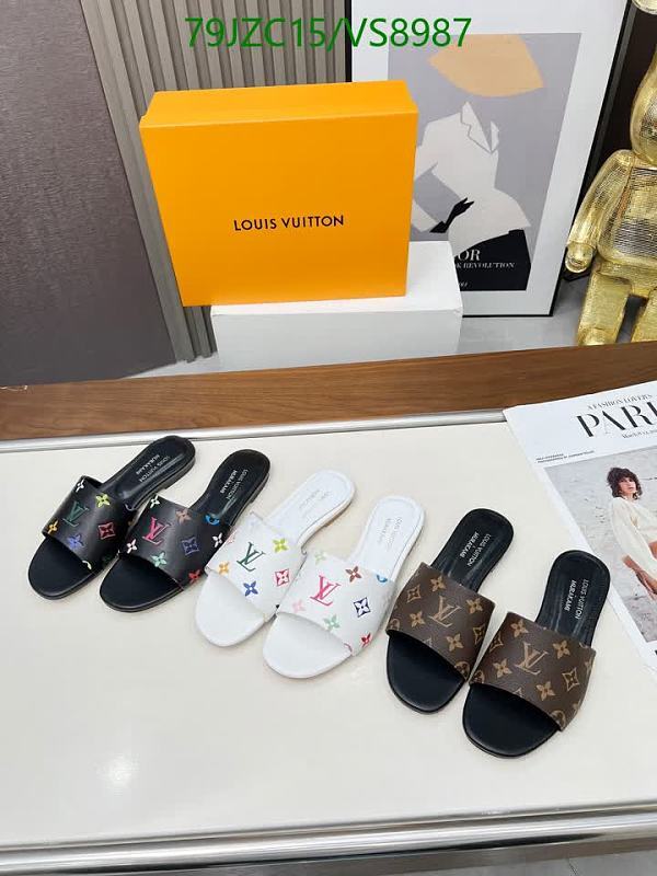 Louis Vuitton Women's Genuine Leather Slides - Comfortable & Stylish