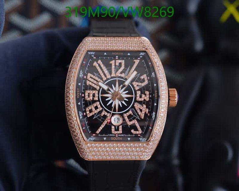 Franck Muller Vanguard V 45 S6 S MOP Diamond Rose Gold Watch