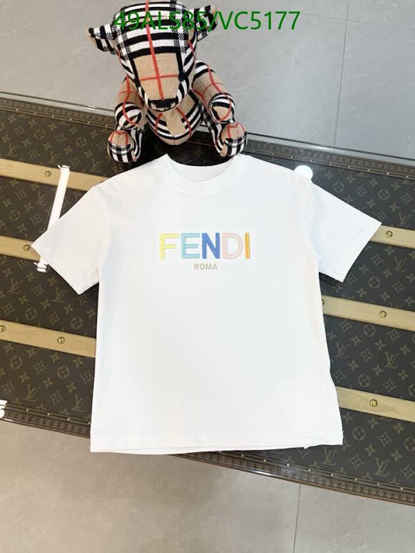 Fendi Kids White Cotton T-Shirt with Colorful Logo - Comfortable & Stylish