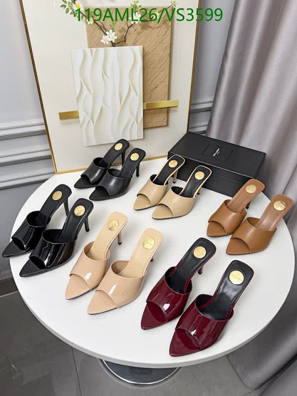 Yves Saint Laurent Women's High Heel Mules - Cowhide & Sheepskin, 9cm Heel 9 Yves Saint Laurent Women's High Heel Mules - Cowhide & Sheepskin, 9cm Heel