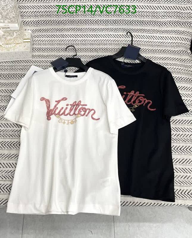 Louis Vuitton Cotton T-Shirts with Elegant Logo Design, Short Sleeve Tops