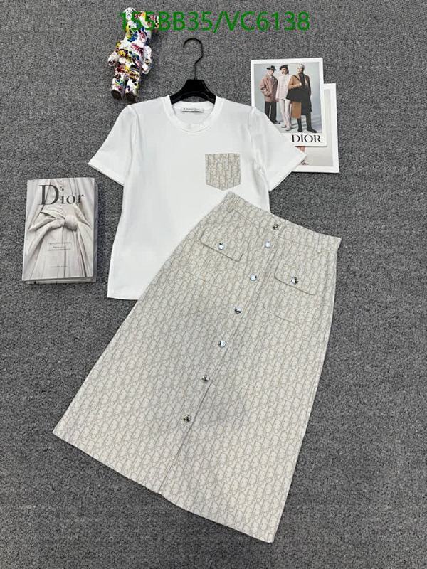 Dior Cotton T-Shirt & Skirt Set - Stylish Women's Everyday Outfit