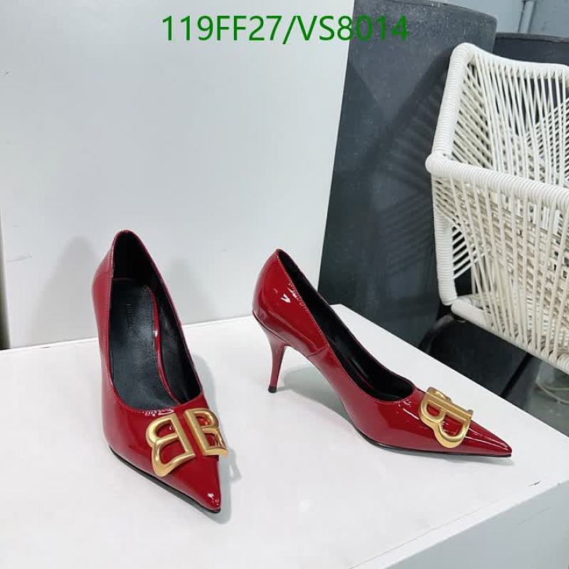 Balenciaga Women's Red Patent Leather BB Logo Stiletto Pumps - EU 34-41
