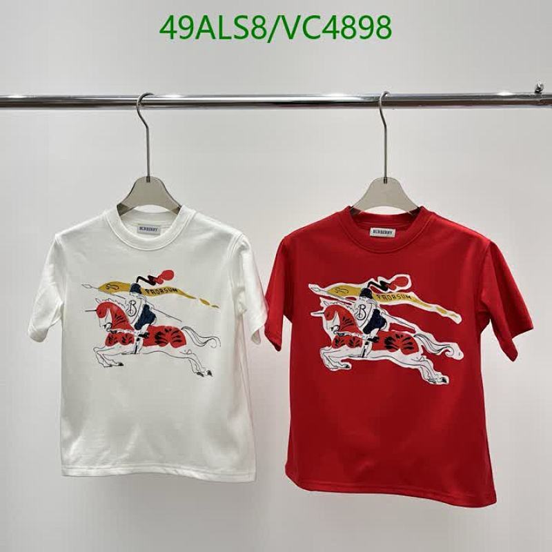 Burberry Kids' Cotton Equestrian Knight Graphic T-Shirts - VC4898