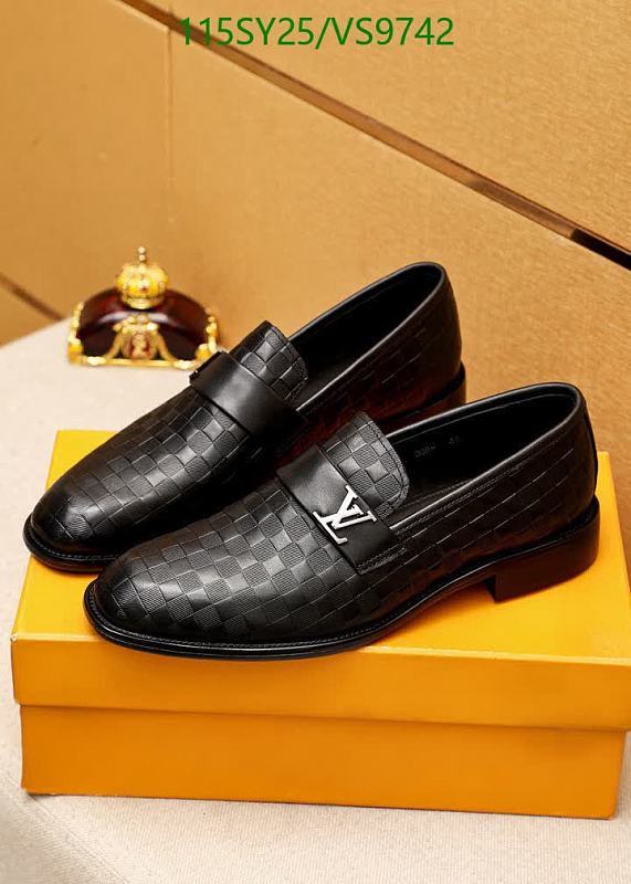 Louis Vuitton Men's Monogram Embossed Calf Leather Loafers
