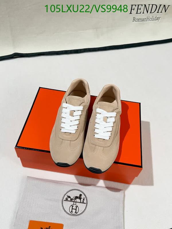 Hermes Women's Elegant Calf Leather & Sheepskin Fashion Sneakers
