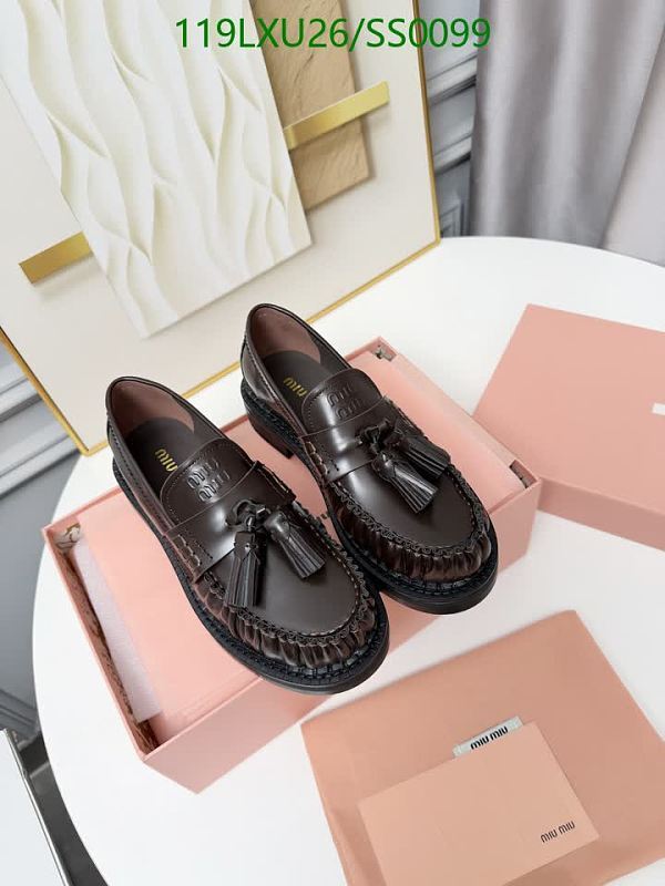 Miu Miu Women's Classic Leather Tassel Loafers - Comfortable & Stylish