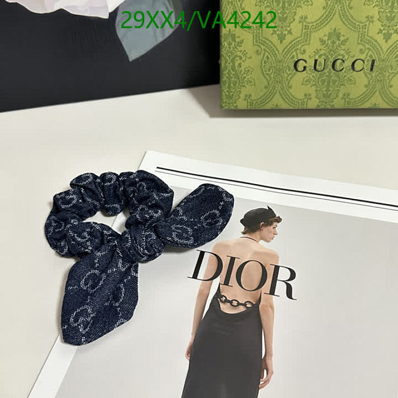 Gucci GG Denim Headband Scrunchie - Stylish Hair Accessory for Women
