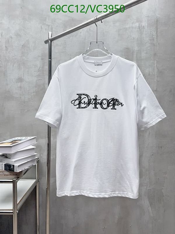 Dior Cotton Crewneck T-Shirt for Men & Women with Embroidered Logo