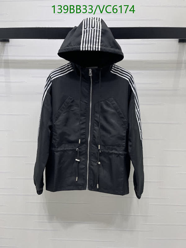 Dior Unisex Nylon Hooded Jacket with Iconic Stripes -  Versatile Outerwear